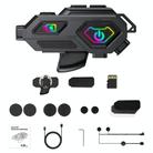 C8Max Motorcycle Intercom Video Helmet Bluetooth Headset HD Video Recorder, Spec: Hard Mic - 1