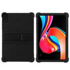 For TCL TAB 10L Gen 2 Shockproof Silicone Tablet Protective Case With Holder(Black) - 1