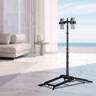 Adjustable 55-Inch Quadpod Live Streaming Phone Stand Foldable Tripod With Dual Phone Clip & 1/4 Inch Screw YY-2 - 1