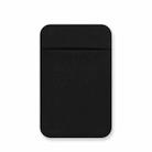 Elastic Lycra Phone Back Sticker Card Holder Secure Card Pocket with No Residue Removal(Black) - 1