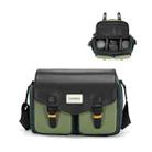 Cwatcun D99 Medium Shoulder Camera Bag Multi-functional Casual Color Clash Lightweight Storage Bag - 1