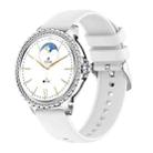 Bluetooth Calling AI Voice Assistant Life Waterproof Sports Smartwatch, Color: Silver Gray Silicone Strap - 1