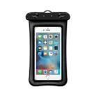 Floating Inflatable Airbag Cell Phone Waterproof Case Transparent Swimming Waterproof Phone Bag(Black) - 1