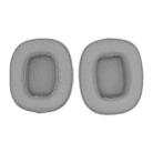1pair Headphones Sponge Earmuffs Headset Cover For Edifier HECATE G5 / G50 / G35(Gray Leather) - 1
