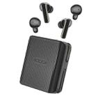 XG16 In-Ear Long-Life Couple Two-In-One Bluetooth Wireless Earphones Two Pairs Of Earphones(Black) - 1