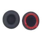 For Beats Solo 4 1pair Headphone Leather Cover Earmuffs Sponge Cover(Black) - 2