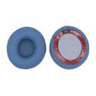 For Beats Solo 4 1pair Headphone Leather Cover Earmuffs Sponge Cover(Blue) - 2