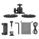 Dual Magnetic Suction Cup Base Action Camera Mount Kit for DJI Action, Insta360, GoPro HERO, DJI OSMO Pocket(Black) - 1
