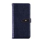 For Nokia 230 4G (2024) Crocodile Pattern Leather Wallet Case – Flip Cover with Card Slots & Cash Pocket(Deep Blue) - 1