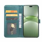 For Nokia 235 4G (2024) Phone Case Wallet with Magnetic Closure, Stand Feature & Checkered Print PU Leather Cover(Green) - 3