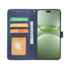 For Nokia 235 4G (2024) Phone Case Wallet with Magnetic Closure, Stand Feature & Checkered Print PU Leather Cover(Blue) - 3