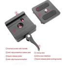 P50 Camera Quick Release Clamp & Plate Kit with 3/8 Inch Thread Thread For Stabilizers, Tripods, Monopods, Sliders - 3