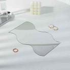 24x14cm Corrugated Acrylic Mirror Reflective Tray Display Jewelry Photo Props Photography Background Decoration - 1