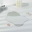 22x17cm Irregular Shape Acrylic Mirror Reflective Tray Display Jewelry Photo Props Photography Background Decoration - 1