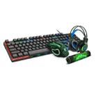 iMICE GK-490 4 In 1 Wired Hovering Illuminated Gaming Keyboard Mouse Headset Set - 1