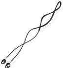 For Samsung Galaxy Buds2 Pro Bluetooth Earphone Silicone Anti-Lost Rope(Black) - 1