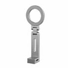 Travel Portable Magnetic Phone Holder Flexible Rotation Hands-Free Airplane Phone Mount(Silver) - 1