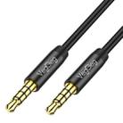 VegGieg 3.5mm Male To Male Aux Audio Cable Phone Computer Car Earphone Listening Audio Connection Cable, Length: 1m(Black) - 1