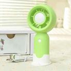 Handheld Rechargeable Fan Outdoor Camping Cooling Fan With Phone Holder Base(Green) - 1