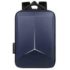 15.6-16.6 Inch Hard Shell Laptop Backpack with USB+Type-C Charging Ports Unisex Anti-Theft  Business Travel Bag Airbag Blue - 1