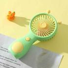 Cute Small Snail Handheld USB Rechargeable Fan Portable Mini Compact Pocket Fan(Green) - 1