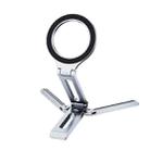 Foldable Magnet Tripod Desk Mount Phone Handle Smartphone Bracket(Silver) - 1