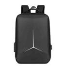 17.3-18 Inch Hard Shell Laptop Backpack with USB+Type-C Charging Ports Unisex Anti-Theft  Business Travel Bag, Color: Airbag Black - 1
