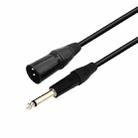 VEGGIEG 3Pin XLR Speaker Loudspeaker Cable Mixer Balanced Audio Microphone Cable, Length: 3m(6.5mm To XLR Male) - 1
