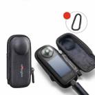 For Insta360 X5 Camera aMagisn Storage Bag Hard Shell Protective Case with Carabiner Clip - 1