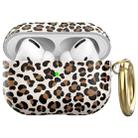 For AirPods Pro 2 / Pro AhaStyle TPU Leopard Print Protective Case(Brown) - 1