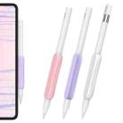 For Apple Pencil USB-C / 2  AhaStyle PT113-3 3pcs Silicone Pen Grip(White+Purple+Pink) - 1