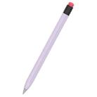 For Huawei M-Pencil 1 / 2 / 3 AhaStyle PT114-C Ultra-thin Pen Case, Color: Purple+Black Pen Cap - 1