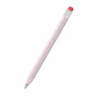 For Huawei M-Pencil 1 / 2 / 3 AhaStyle PT114-C Ultra-thin Pen Case, Color: Pink+Transparent Pen Cap - 1