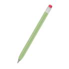 For Huawei M-Pencil 1 / 2 / 3 AhaStyle PT114-C Ultra-thin Pen Case, Color: Green+Transparent Pen Cap - 1