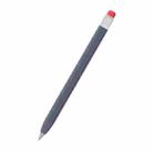 For Huawei M-Pencil 1 / 2 / 3 AhaStyle PT114-C Ultra-thin Pen Case, Color: Dark Blue+Transparent Pen Cap - 1