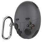 For HUAWEI FreeBuds 6 Case Cover Shockproof Silicone Protective Sleeve with Carabiner(Deep Gray) - 1