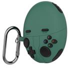 For HUAWEI FreeBuds 6 Case Cover Shockproof Silicone Protective Sleeve with Carabiner(Green) - 1