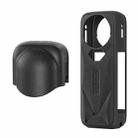 aMagisn Body Case+Lens Cap For Insta360 X5 Action Camera Protective Accessories Black - 1