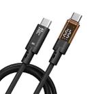 QGeeM USB4 Type-C PD 240W Fast Charging Cable With Digital Display, 40Gbps Data Transfer, 8K 60Hz Video Output For Laptop/Phone/Tablet 1m - 1