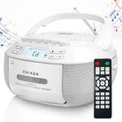 X2A Portable Cassette Player Stereo Bluetooth AM/FM/MP3 Music CD Player Tape Recorder EU Plug(White) - 1