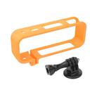 For Insta360 X5 360 Camera CQT Expandable Protective Cage Shockproof Case Horizontal Orange - 1