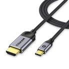QGeeM USB-C/Type-C To HDMI Cable 4K 30Hz For Screen Mirroring & Extended Display, Cable Length: 1.2m - 1