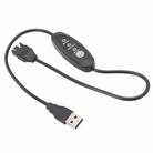 50cm USB To Small 4 Pin Booster Cable Adjustable Speed USB To 12V Case Fan Cable - 1