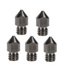 5pcs /Pack 1.75/1.0mm MK8 Hardened Steel Nozzle High-Temperature Resistant 3D Printer Extruder Hotend - 1