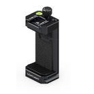 Leaplight Dual Cold Shoe All-Metal Phone Mount with 4x1/4 Inch Screw Ports & Arri Locating Holes(Black) - 1