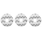 For ECOVACS Deebot T30 Pro / MAX Auto Sweeper Accessories, Spec: 3pcs White Wave Wipes - 1