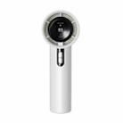 100-gear High Speed Handheld Fan Bladeless Mini Digital Display Small Fan(White) - 1