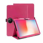 For TCL Nxtpaper 11 Plus 11.5-Inch Skin Texture All Inclusive Leather Tablet Case(Rose Red) - 1