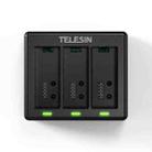 For GoPro HERO13 Black TELESIN 3 Slots Charging Base Action Camera Accessories(Black) - 1