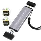 NVMe / SATA M.2 10Gbps USB3.1 Gen2 NVMe Hard Drive Enclosure With Direct Plug USB + Type-C Dual Interface - 1